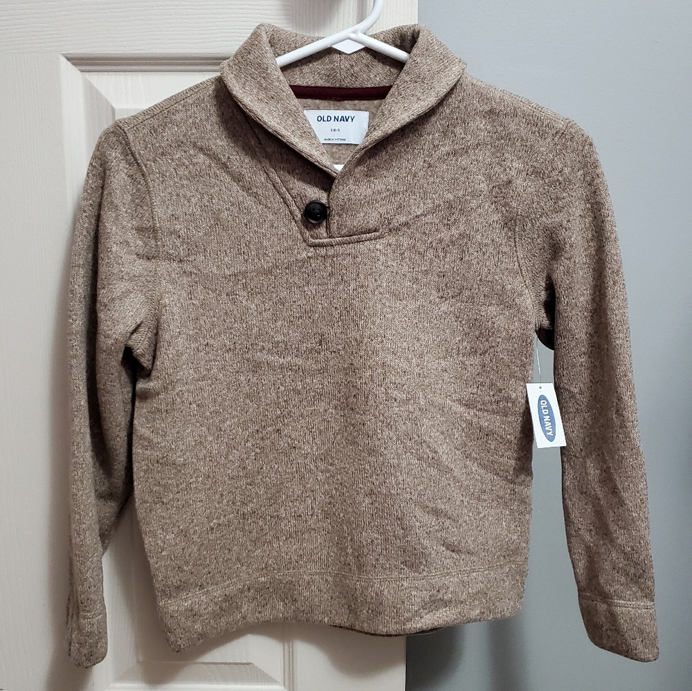 Old Navy Fleece-Knit Shawl Collar Pullover